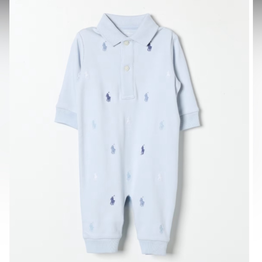 Ralph Lauren Pony Embroidered Cotton Coverall